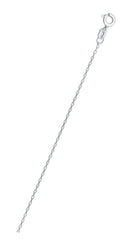 Sterling Silver Flat Oval Cable 015 Chain