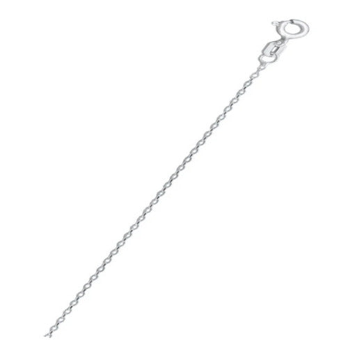 Sterling Silver Flat Oval Cable 015 Chain