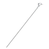 Sterling Silver Round Snake 010 Chain
