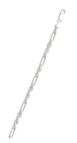 Italian Sterling Silver Anti-Tarnish Milano Rope 180 Chain