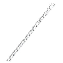 Load image into Gallery viewer, Sterling Silver Anti-Tarnish Flat Figaro 120-4.7MM Chain