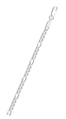 Sterling Silver Anti-Tarnish Flat Figaro 120-4.7MM Chain