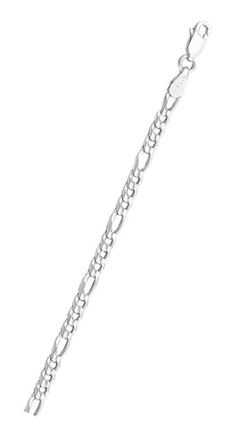 Sterling Silver Anti-Tarnish Flat Figaro 120 Chain