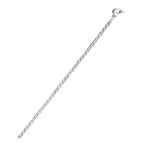 Sterling Silver Anti-Tarnish Long Curb 040 Chain