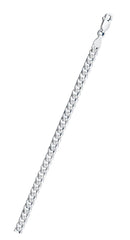 Sterling Silver Anti-Tarnish Super Flat Concave Curb 120 Chain
