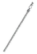 Load image into Gallery viewer, Sterling Silver Oxidized 3.6mm Weave Bali Chain