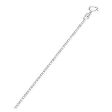 Load image into Gallery viewer, Sterling Silver Anti-Tarnish Flat Rolo 020-1.3mm Chain