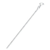 Sterling Silver Anti-Tarnish Flat Rolo 020-1.3mm Chain