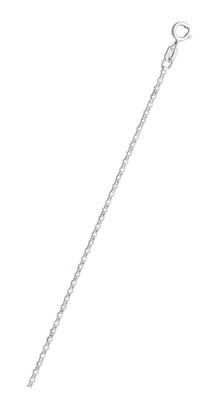 Sterling Silver Anti-Tarnish Flat Rolo 020 Chain