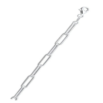 Sterling Silver Round Wire Paperclip 150 Chain
