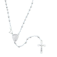 Load image into Gallery viewer, Sterling Silver 3mm Rosary Necklace