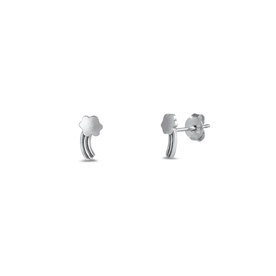 Sterling Silver Rainbow Stud Earrings