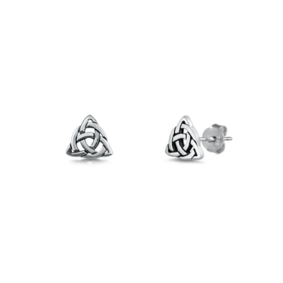 Sterling Silver Celtic Stud Earrings