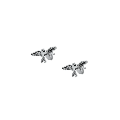 Sterling Silver Sparrow Stud Earrings