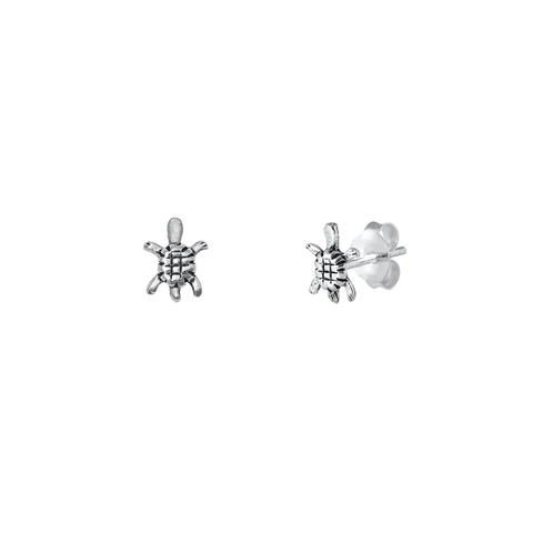 Sterling Silver Turtle Earrings