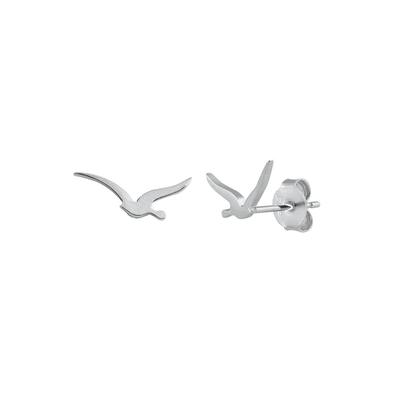 Sterling Silver Seagull Stud Earrings