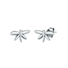 Load image into Gallery viewer, Sterling Silver Oxidized 5.8mm Dragonfly Stud Earrings