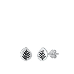 Sterling Silver Oxidized Branch Earrings