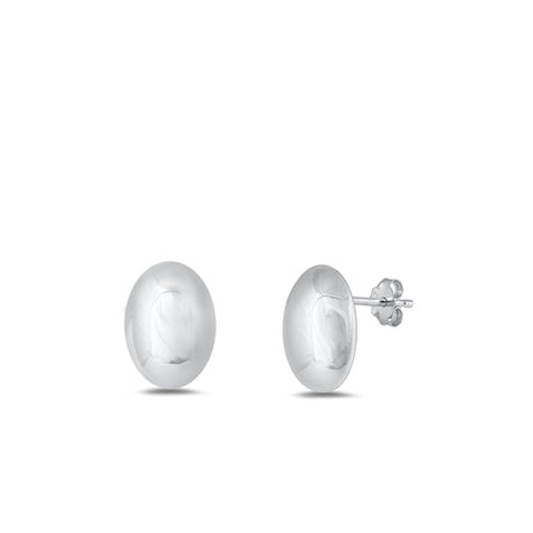 Sterling Silver Polished Earrings-12.6mm