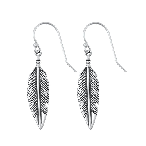 sterling-silver-oxidized-feather-earrings-27.3mm