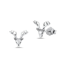 Load image into Gallery viewer, Sterling Silver Oxidized Daisy Flower Earrings