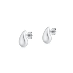 Sterling Silver Polished Teardrop Earrings