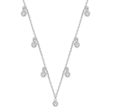 Sterling Silver Clear CZ Necklace
