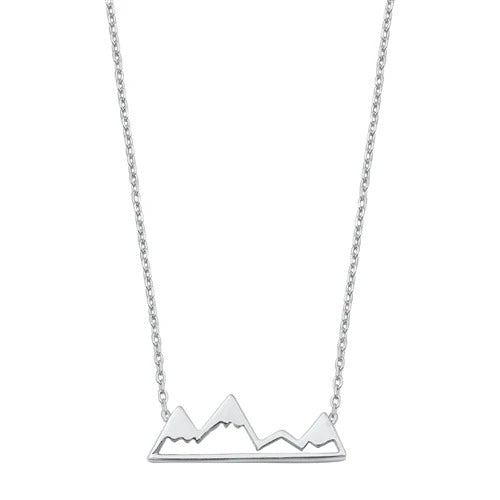 Sterling Silver Mountains Necklace