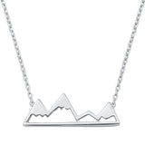 Sterling Silver Mountains Necklace