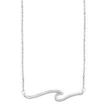 Load image into Gallery viewer, Sterling Silver 6mm Wave Necklace