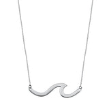 Sterling Silver Wave Necklace