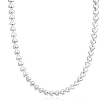 Load image into Gallery viewer, Sterling Silver Hearts Necklace
