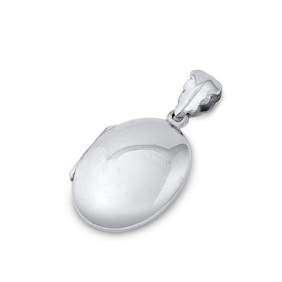 Sterling Silver Oval Locket Pendant