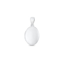 Load image into Gallery viewer, Sterling Silver Polished 15.6mm Oval Locket Pendant