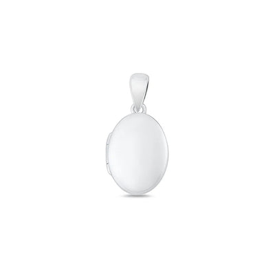 Sterling Silver Polished 15.6mm Oval Locket Pendant