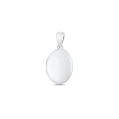 Sterling Silver Polished 15.6mm Oval Locket Pendant