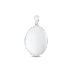 Sterling Silver Polished 20.2mm Oval Locket Pendant