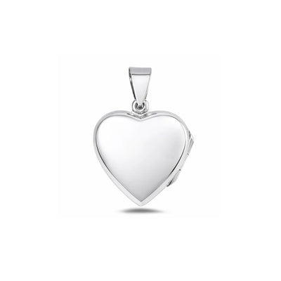 Sterling Silver Polished Heart 20mm Locket Pendant