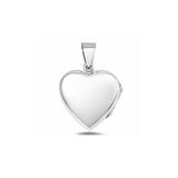 Sterling Silver Polished Heart 20mm Locket Pendant