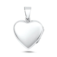 Load image into Gallery viewer, Sterling Silver Polished 30mm Heart Locket Pendant