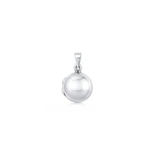 Load image into Gallery viewer, Sterling Silver Polished Round Locket Pendant