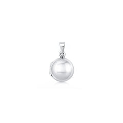 Sterling Silver Polished Round Locket Pendant