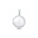 Sterling Silver Polished 20mm Round Locket Pendant