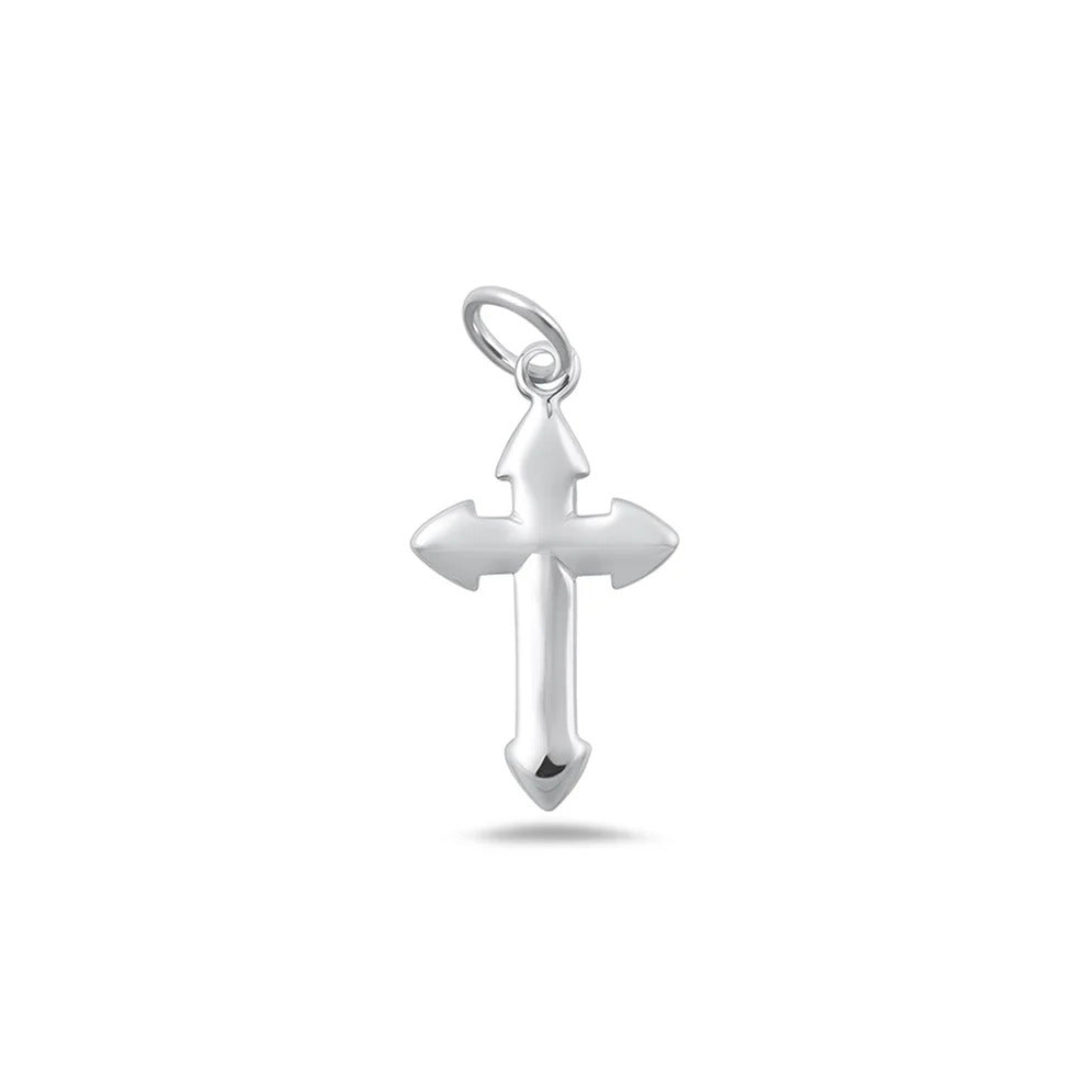Sterling Silver Polished Cross Pendant