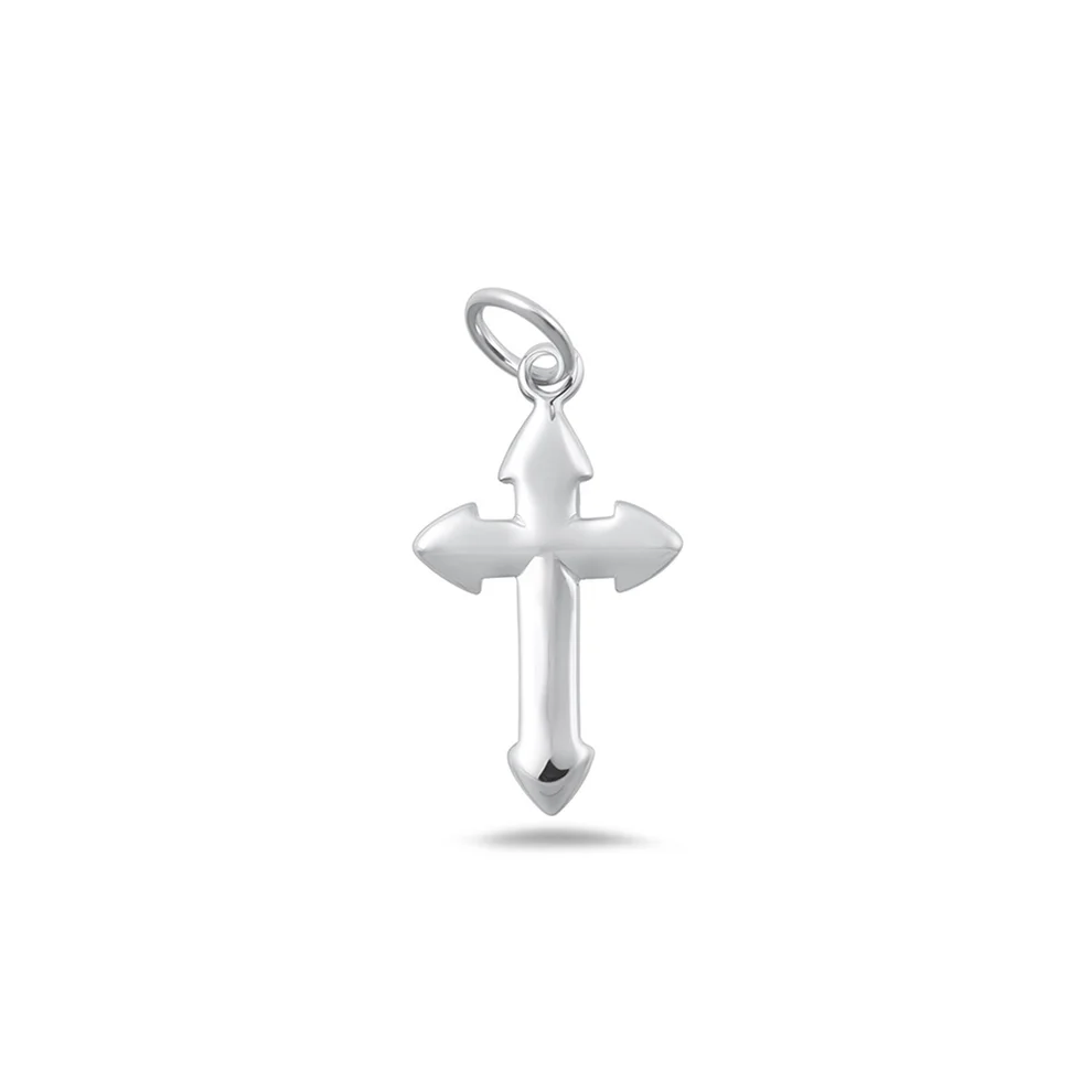 Sterling Silver Polished Cross Pendant