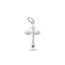 Load image into Gallery viewer, Sterling Silver Polished Cross Pendant