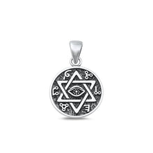 Load image into Gallery viewer, Sterling Silver Oxidized Star of David Pendant