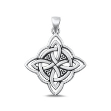 Load image into Gallery viewer, Sterling Silver Oxidized Triquetra Pendant