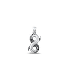 Load image into Gallery viewer, Sterling Silver Oxidized Infinity Tentacles Pendant