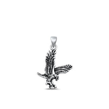 Load image into Gallery viewer, Sterling Silver Oxidized Eagle Pendant